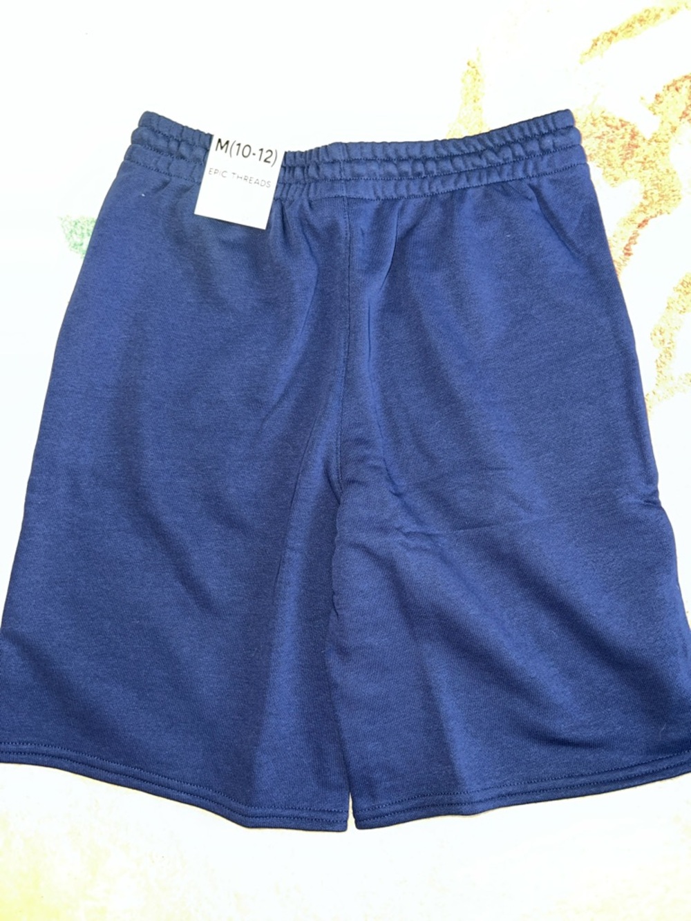 NEW Epic Threads Boys Pull On Blue Knit Drawstring Shorts - Picture 4 of 7